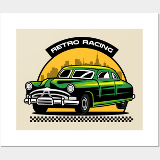 Retro Racing Badge Posters and Art